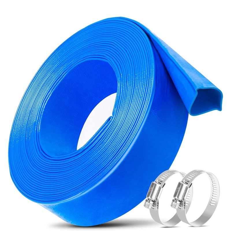 2 Inch Heavy Duty Pool Backwash Hose 25ft With Clamp, Pool Drain Hose