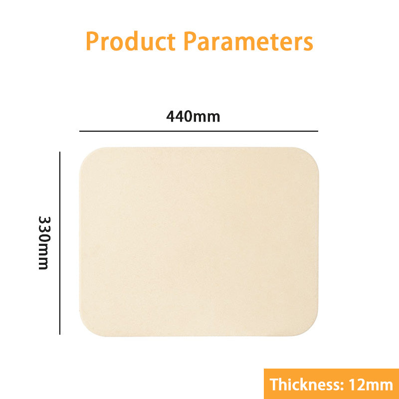 Pizza Stone Tray, Baking Stone Slab Ceramic Oven Stone Tray European Bread Baking Tray Pizza Plate