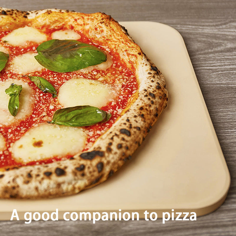 Pizza Stone Tray, Baking Stone Slab Ceramic Oven Stone Tray European Bread Baking Tray Pizza Plate