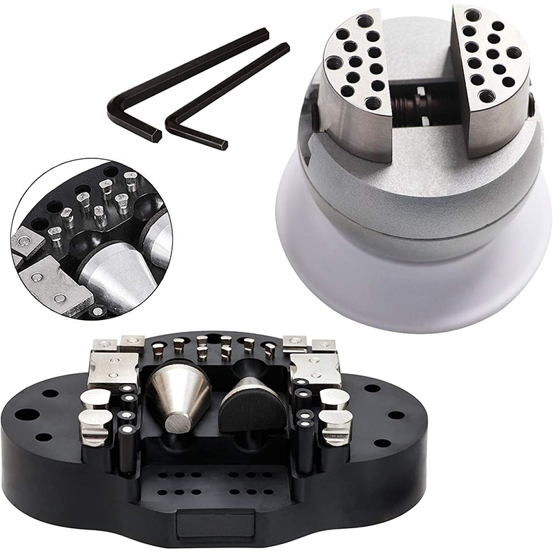 Ball Vise Engraving Setting Tool 360° Rotation Professional Ball Vise 30 Pieces Accessories Jewelry Engraving Block Tool Standard Block (3 Inch)