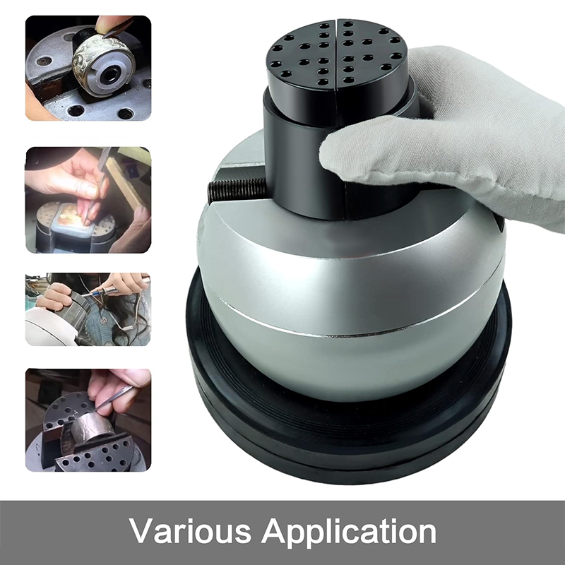 Ball Vise 5 Inches, Ring Stand Set, Ball Vise Engraving Block, Vise Engraving Setting Tool With Ring Stand, Jewelry Engraving Tool Set, Diamond Gem Setting Tool, Jewelry Making Tool