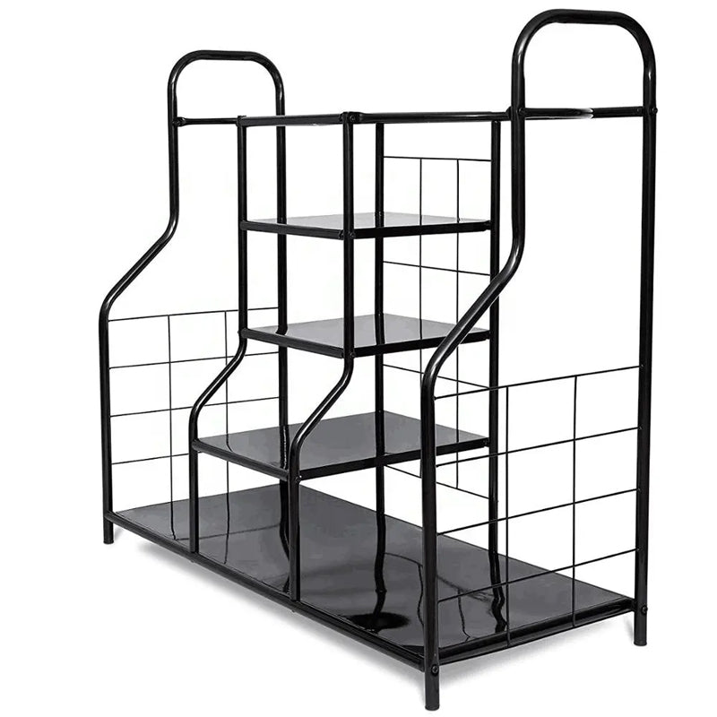 Freestanding Golf Bag Storage Rack Black Durable Organizer Club Double Fit For 2 Stand Universal Bracket Cabinet Equipment For Ball And Shoe