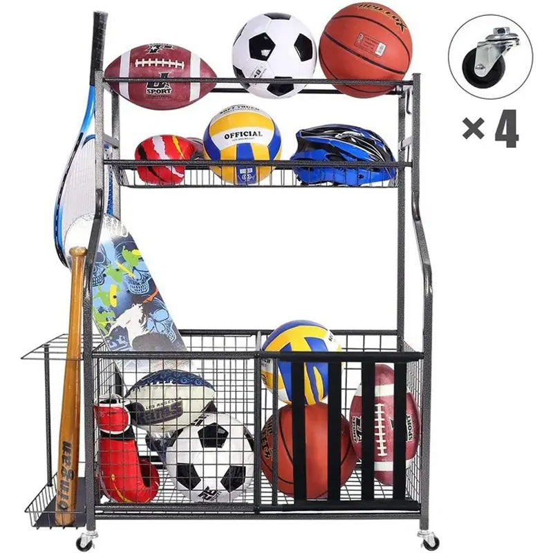 Golf Organizer Utility Stand And Other Sports Equipment Shelf Organization For Balls Garage Holder Diy Ball Hat Storage Rack