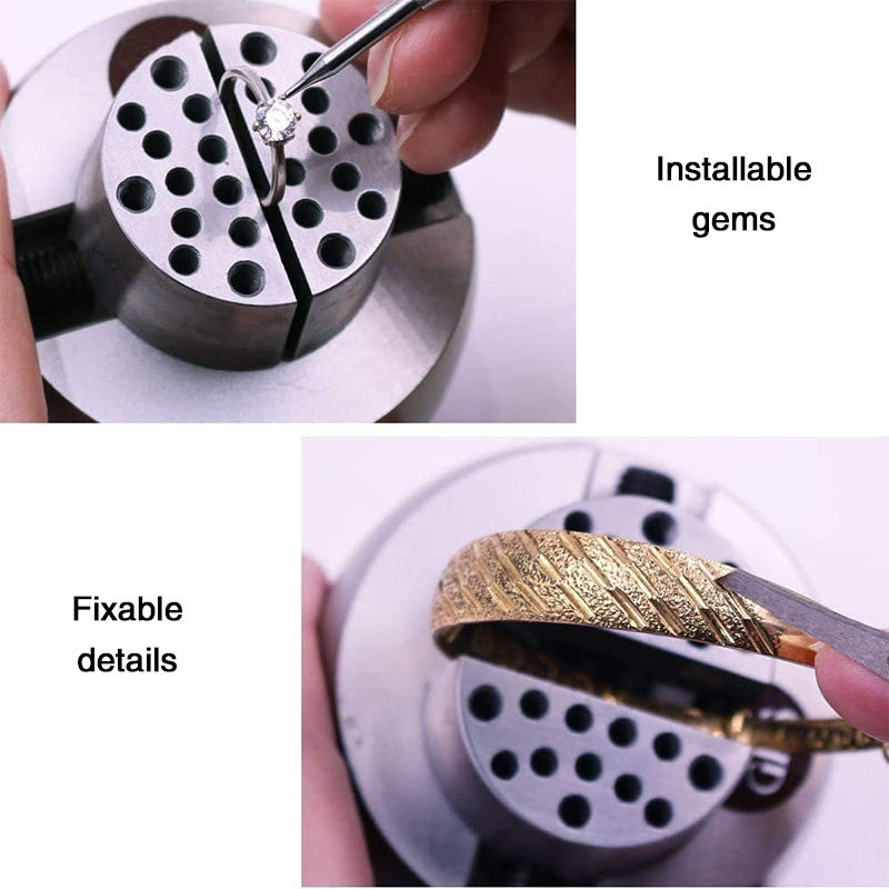 Ball Vise Engraving Setting Tool 3 Inch Professional Ball Vise Jewelry Engraving Block Tool Standard Block