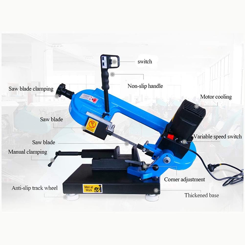 1000W cutting machine portable band saw machine woodworking tools metal multifunctional small sawing machine cutting machine horizontal machinery
