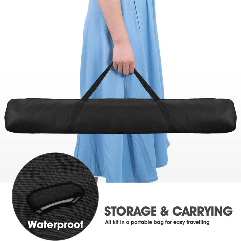 8 x 8ft Banner Stand Heavy Duty Backdrop Banner Stand Adjustable Telescopic for Parties Wedding Photo Booth Trade Show