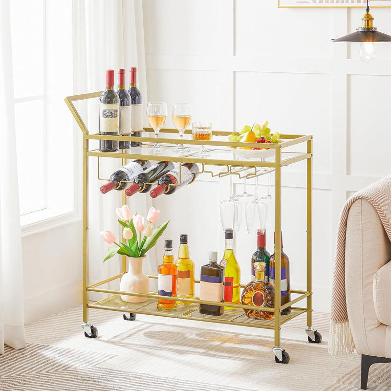 Restaurant Trolley,Shelf Gold Trolley,Bar Trolley