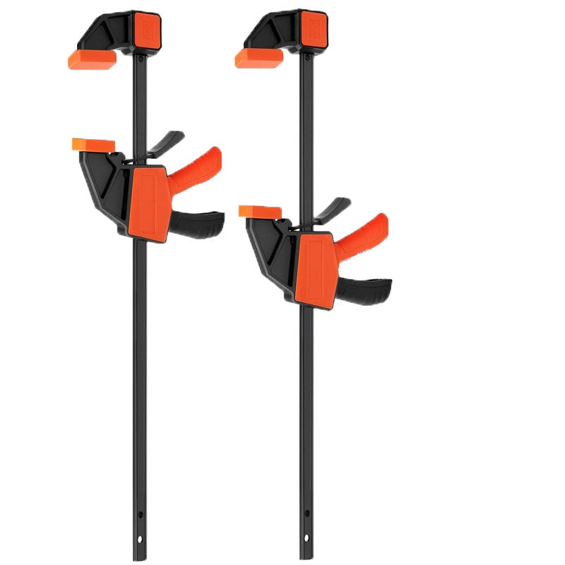 2-Pack Bar Clamps for Woodworking Clamps Sets Quick-Change F Clamp with 150 lbs Load Limit