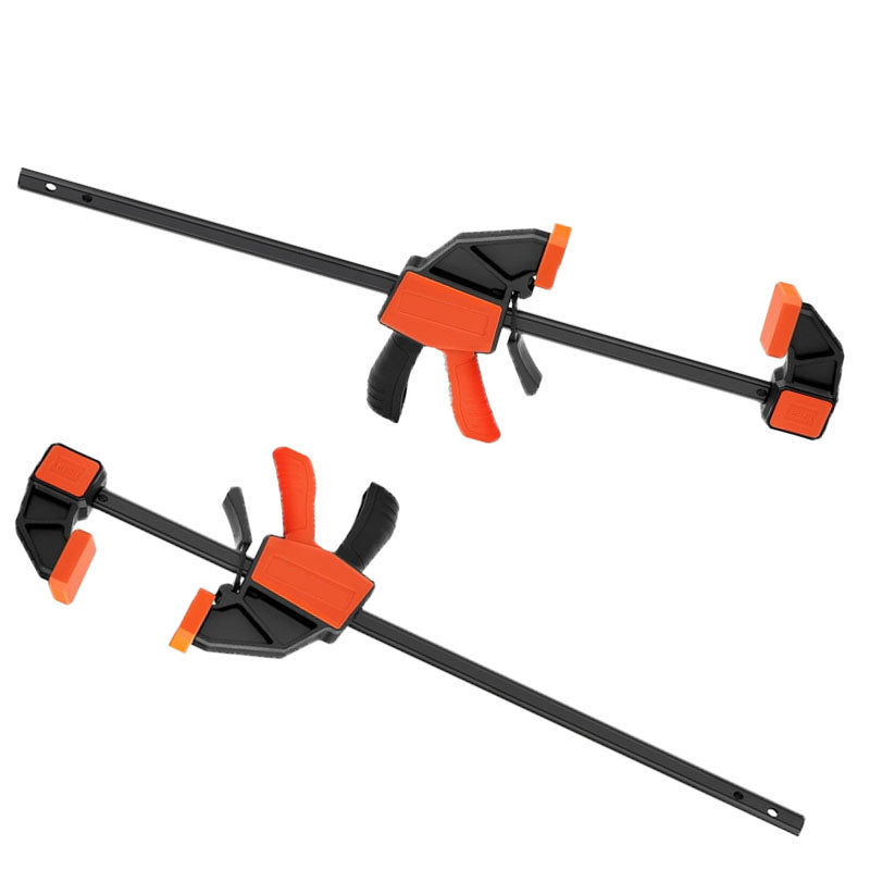 2-Pack Bar Clamps for Woodworking Clamps Sets Quick-Change F Clamp with 150 lbs Load Limit