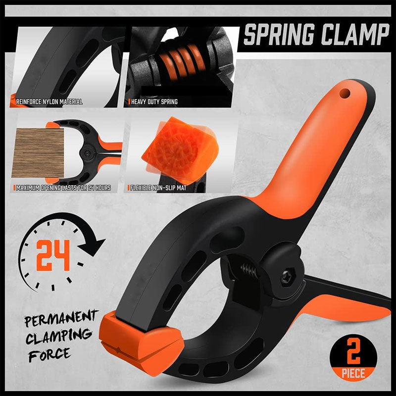 8-Pack Bar Clamps for Woodworking 12" and 6" Bar Clamps Quick Clamps F Clamp with 150 LBS Load Limit