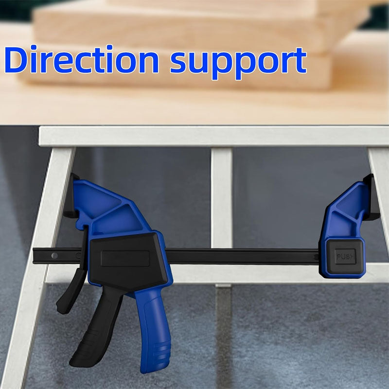 4-Pack 12 Inch Bar Clamps Quick Grip/Spreader Clamps Set 150LBS Load Limit with Quick Change Button