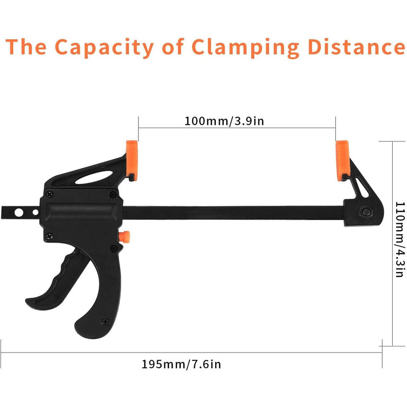 5 Pcs 4 Inch Bar Clamps for Woodworking for spread clamp parts for welding gluing or woodwork projects