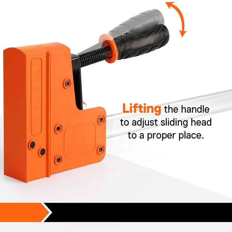 2-Pack 48 inch or 30 inch Bar Clamp Set Parallel Clamp Set Even Pressure High-strength Plastic and Carbon Steel