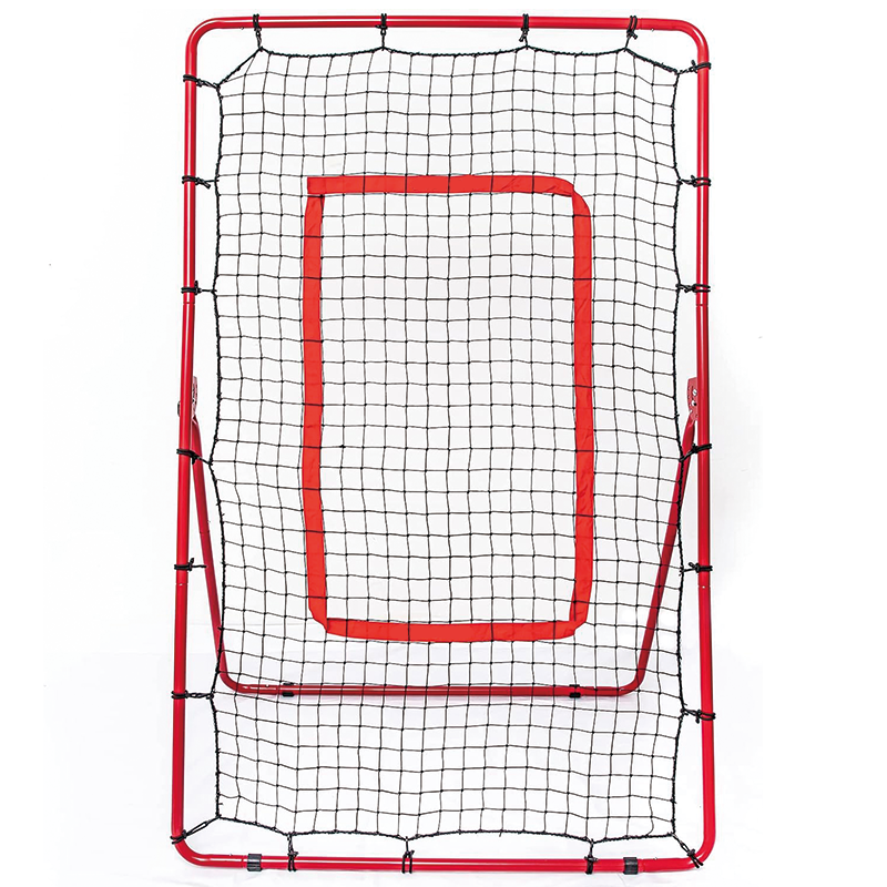 Baseball And Softball Rebounder Net, Adjustable Rebounder Trainer for Baseball for Pitching, Throwing and Catching