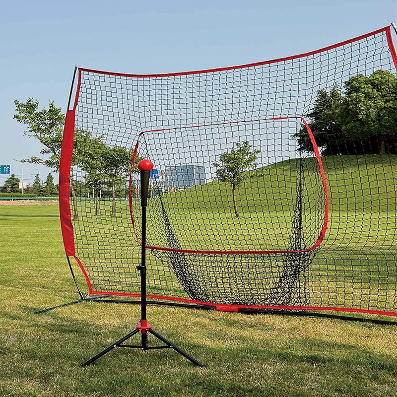 Baseball And Softball Rebounder Net, 7x7ft Portable Hitting Net Pitching Net with Frame and Net, for Hitting and Pitching Practice