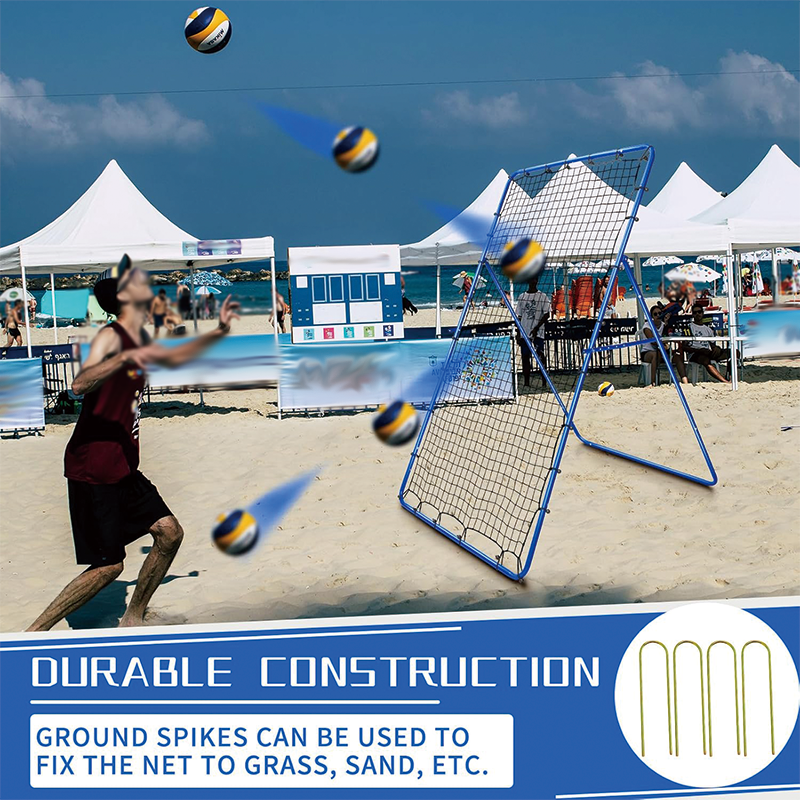 Baseball And Softball Rebounder Net, 7 x 4 ft Volleyball Bounce Back Net Volleyball Rebounder Baseball Throwing Trainer