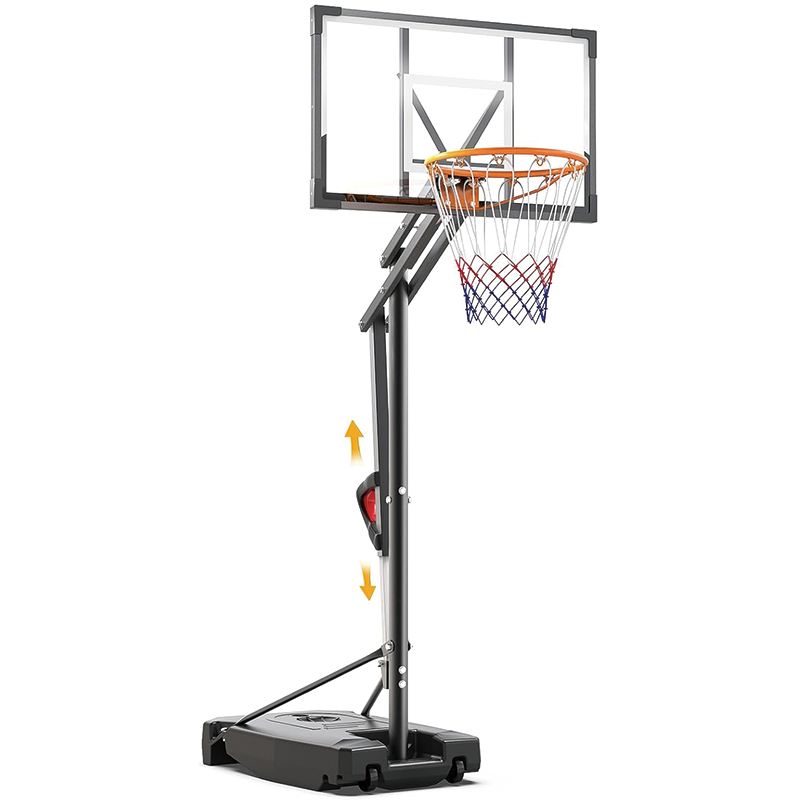 Basketball Hoop, 8.5ft Height Adjustable Portable Hoops with Backboard and Wheels, for Outdoor/Indoor, Kids/Teens/Adults