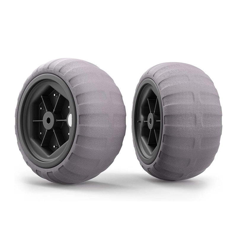 Beach Balloon Wheels, 2-Pack Replacement Beach Tires, Suitable for 0.98 Inch Diameter Axles, Convertible to Beach Cars, Fishing Cars, Free Air Hand Pump