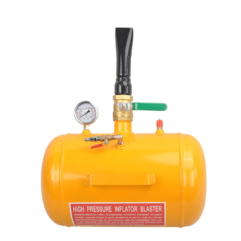 Air Tire Bead Seat, Bead Seat Air Tire Inflator Yellow, Tool Seat Inflator With Pressure Gauge For Cars Trucks