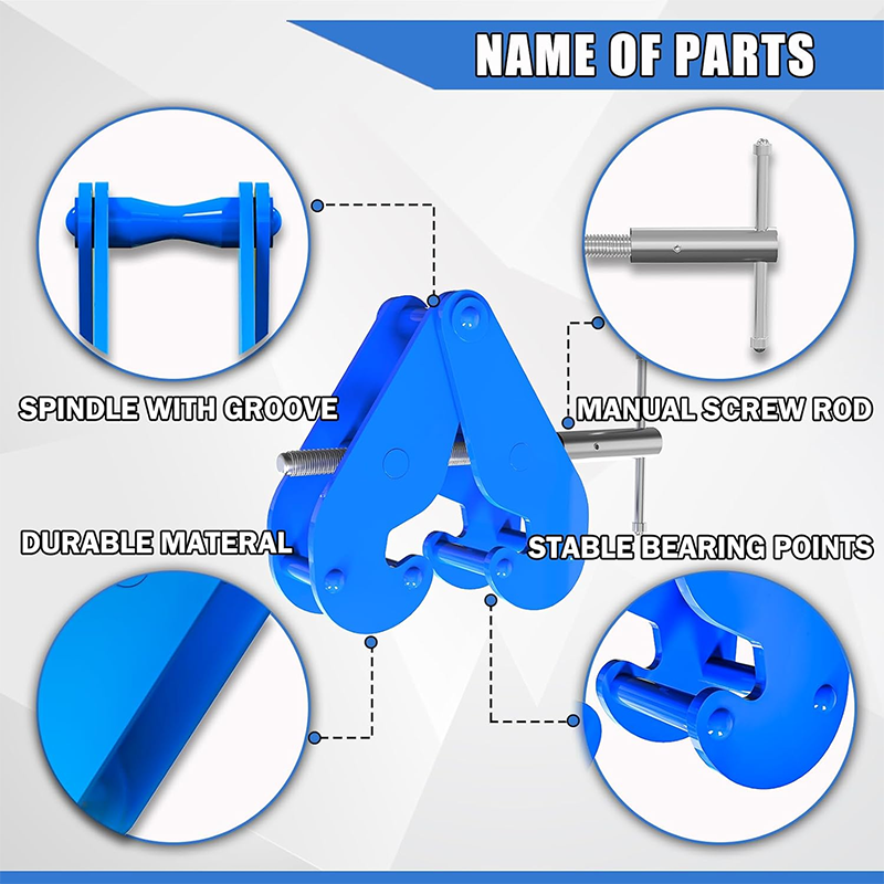 Beam Clamp,Rail Clamps, Rail Clamps, I-Beam Clamps, Yc Type I-Beam Clamps, 2 Ton Load Capacity, Joist Clamps, Lifting Clamps, Adjustable Opening Area, Joist Clamps For Rigging