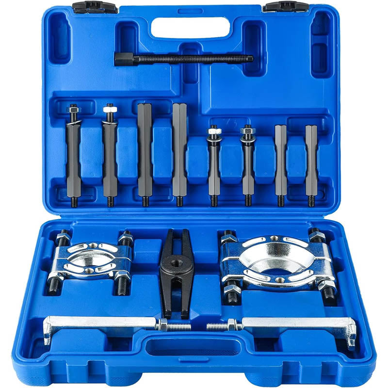 Duty 5-Ton Bearing Puller set 14PCS Wheel Hub Axle Puller Kit 2" and 3" Splitters Gear Removal Tool Heavy