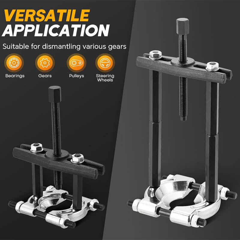 Duty 5-Ton Bearing Puller set 14PCS Wheel Hub Axle Puller Kit 2" and 3" Splitters Gear Removal Tool Heavy