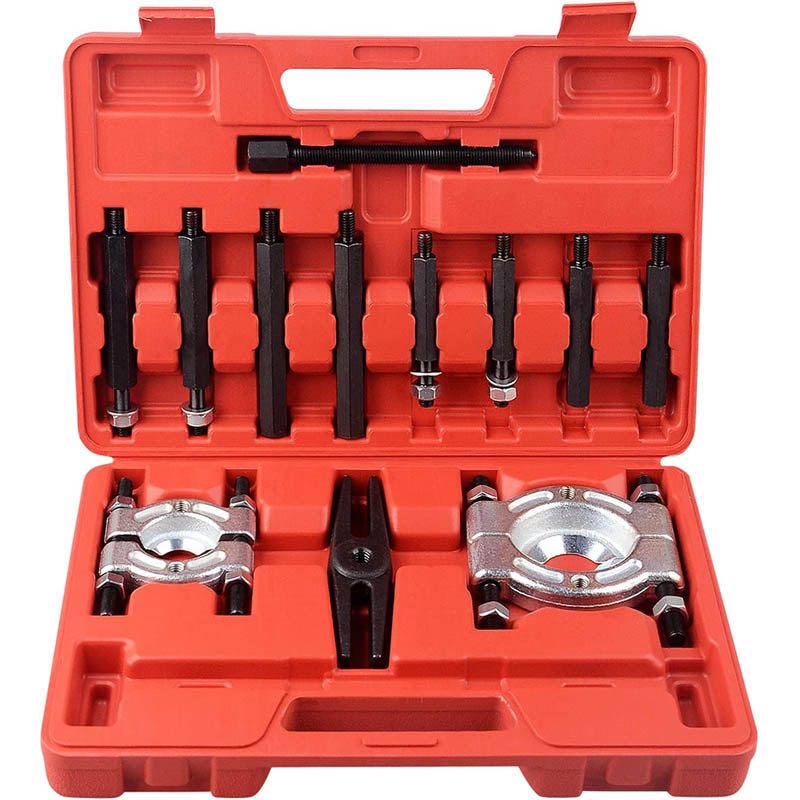 12pcs Bearing Separator Puller Set 5 Ton Bearing Separator, Pinion Wheel Bearing Removal Kit with 2" and 3" Jaws