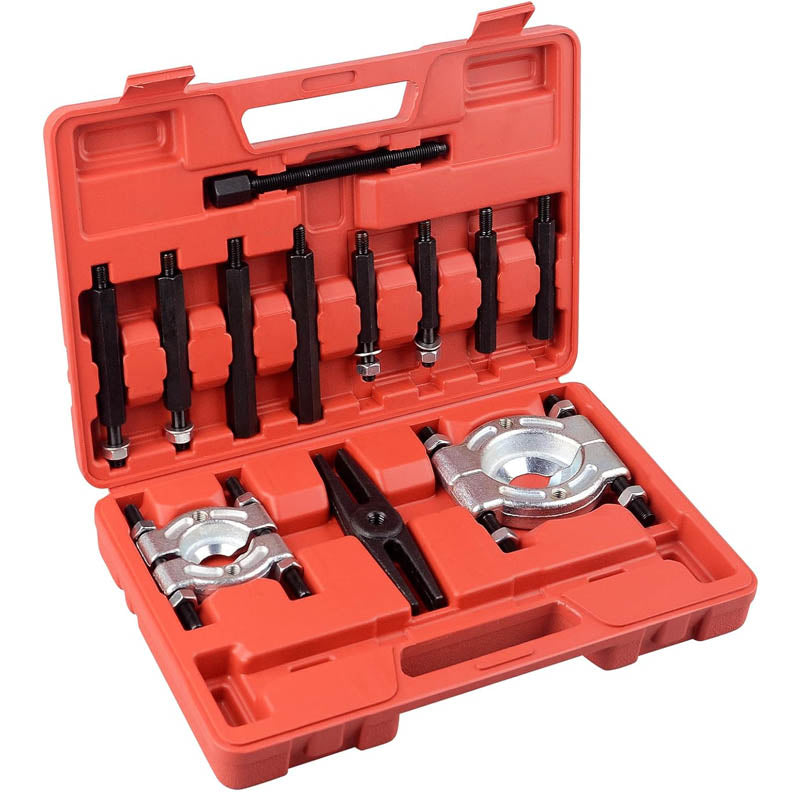 12pcs Bearing Separator Puller Set 5 Ton Bearing Separator, Pinion Wheel Bearing Removal Kit with 2" and 3" Jaws