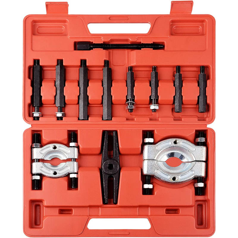 12pcs Bearing Separator Puller Set 5 Ton Bearing Separator, Pinion Wheel Bearing Removal Kit with 2" and 3" Jaws