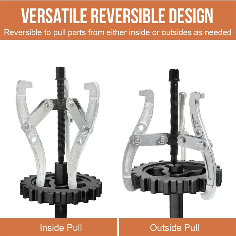 Customized 3" 4" 6" Puller Kit 3 Jaw Gear Bearing Puller Removal Tool External and Internal 3-Piece