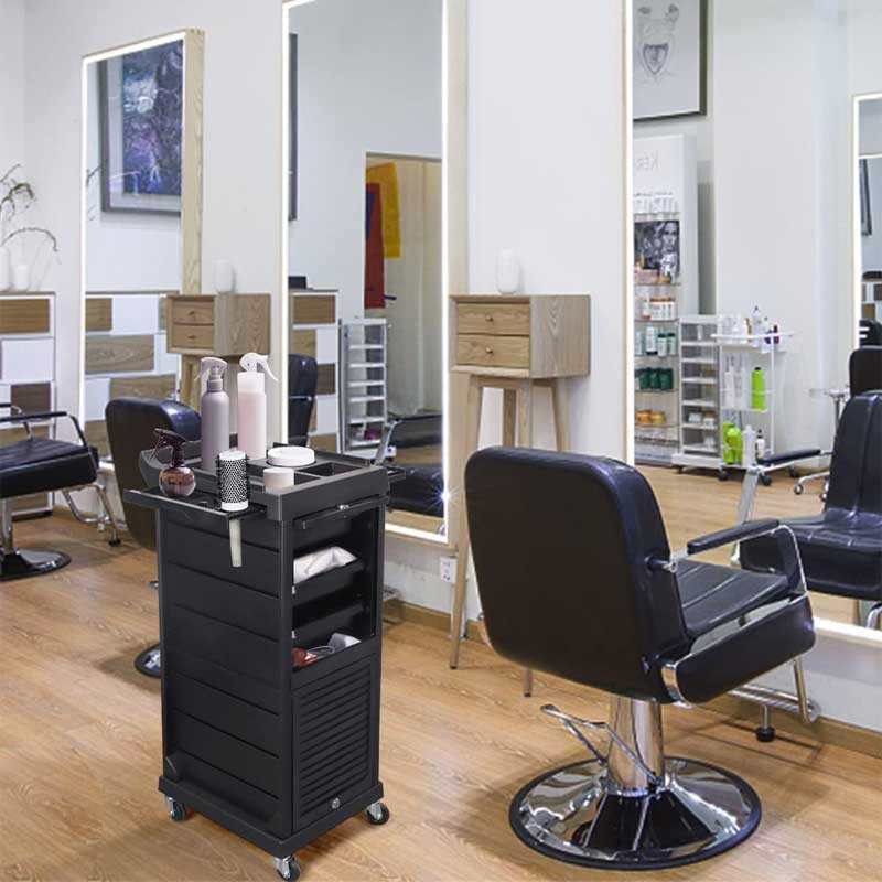 Hairdressing Cart Beauty Salon, Multi-Layer Storage Portable Tool Cart