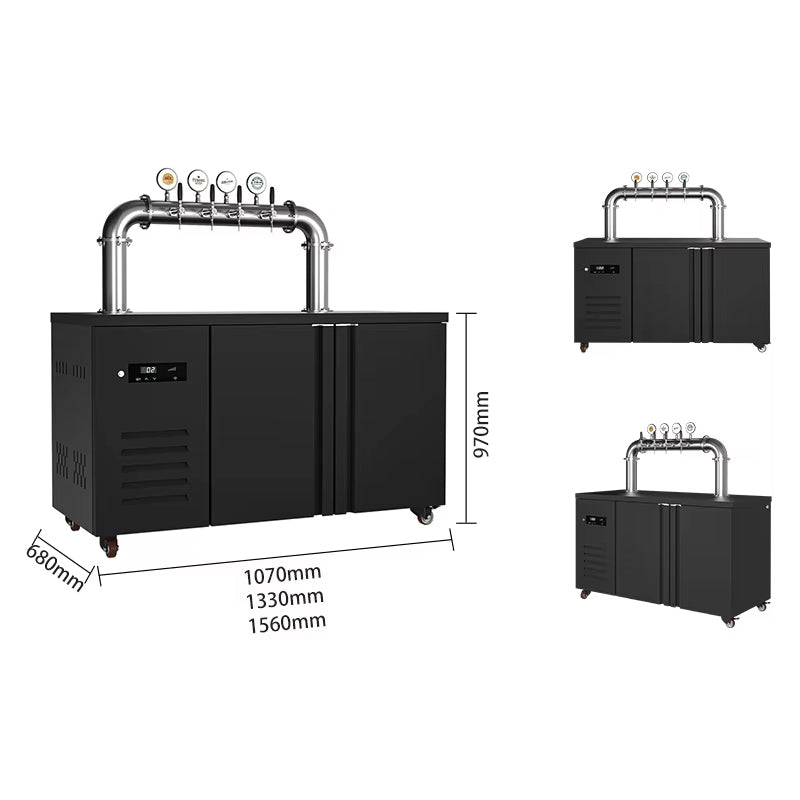 Beer Pump Keg Kegerator Draft Equipment Fridge Beer Wine Dispenser