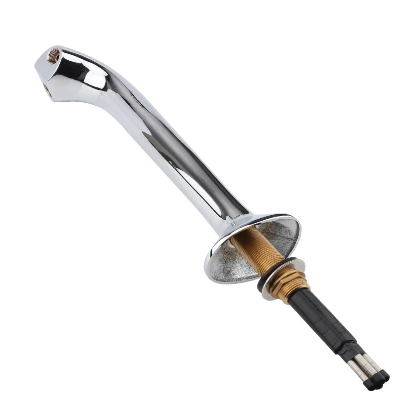 Double Head Snake Beer Tower Chrome Plated Brass Beer Dispenser With Adjustable Tap Flow Control Flooded Valve Bar Tools