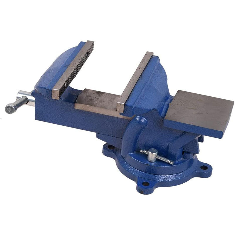 6 inch Heavy Duty Bench Vise Pipe Vise Bench Vices Double Swivel Rotating Vise Head/Body Rotates 360°