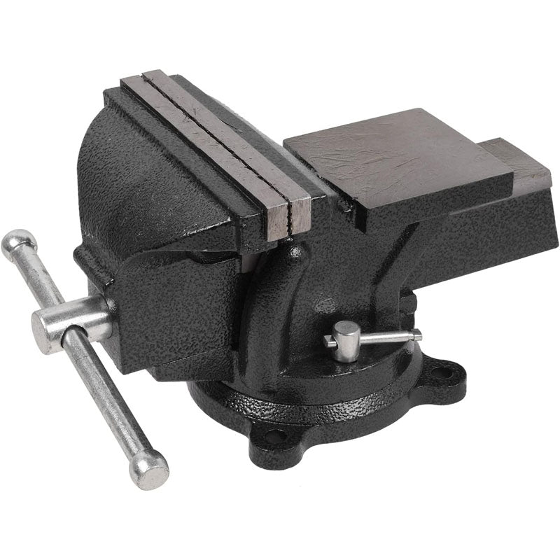 6 inch Heavy Duty Bench Vise Pipe Vise Bench Vices Double Swivel Rotating Vise Head/Body Rotates 360°