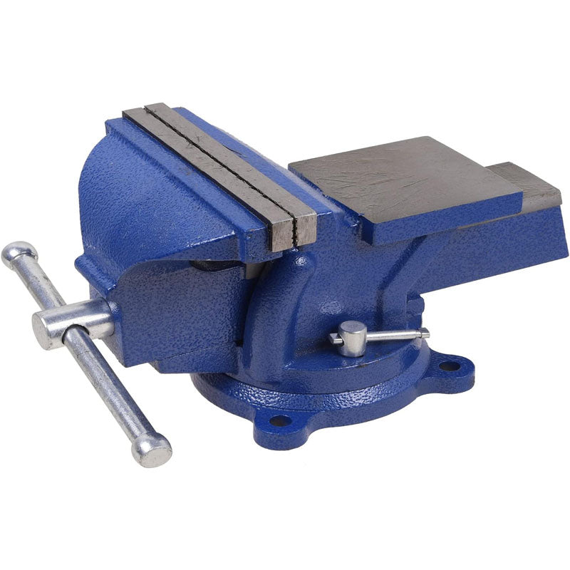 6 inch Heavy Duty Bench Vise Pipe Vise Bench Vices Double Swivel Rotating Vise Head/Body Rotates 360°