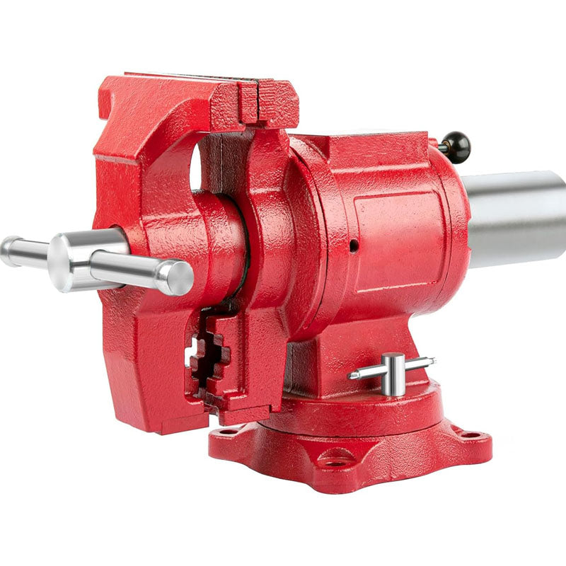 5-Inch Terminal Location Bench Vise with Ductile Iron Bench Vise 360° Multi-Purpose Bench Vice with Anvil