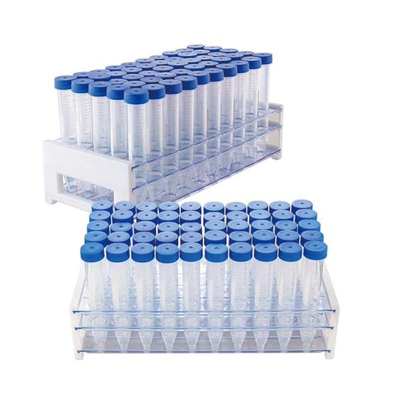 Conical Centrifuge Tubes 15mL, 500Pcs Sterile Plastic Test Tubes with Screw Caps, Polypropylene Container with Graduated and Write-on Spot, DN/RNase Free, for Lab Sample Storage & Separate