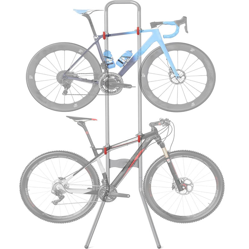 2Bike Storage Rack (Max. 120LBS) Gravity Wall Bike Rack Easy Assemble for Road Mountain and Hybrid Bicycles