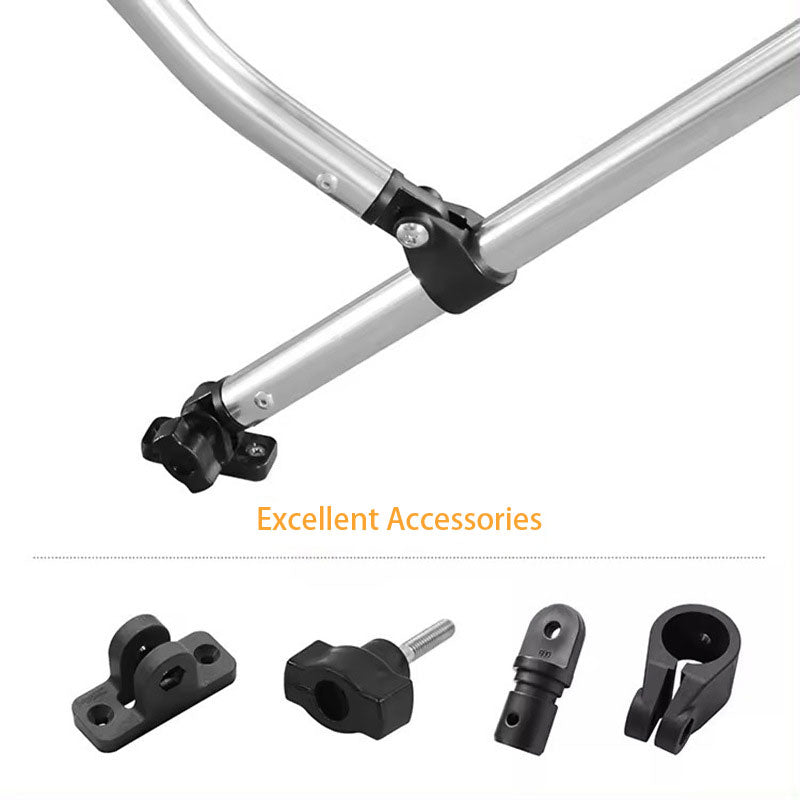 Aluminum Round Tube Awning, Light Gray Rainproof Sunproof Windproof Yacht Awning, Boat Awning