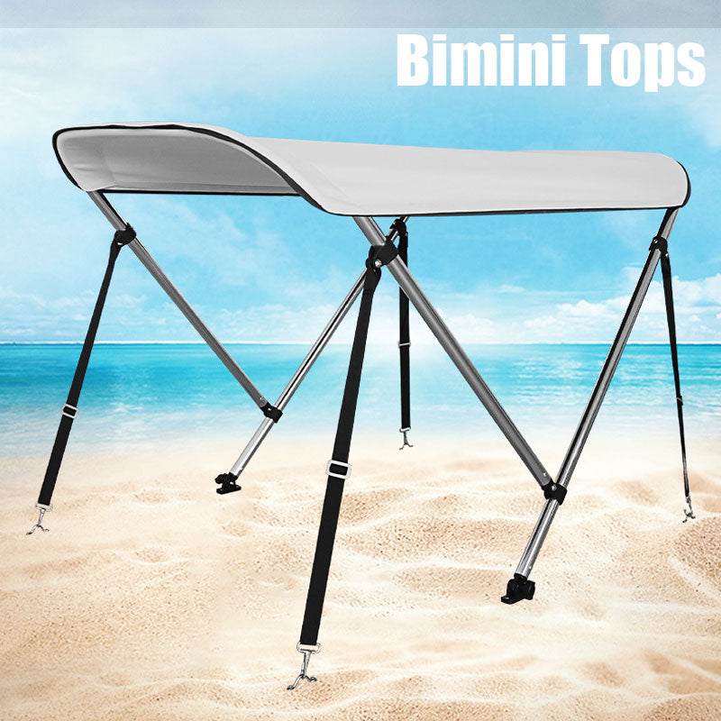 Aluminum Round Tube Awning, Light Gray Rainproof Sunproof Windproof Yacht Awning, Boat Awning