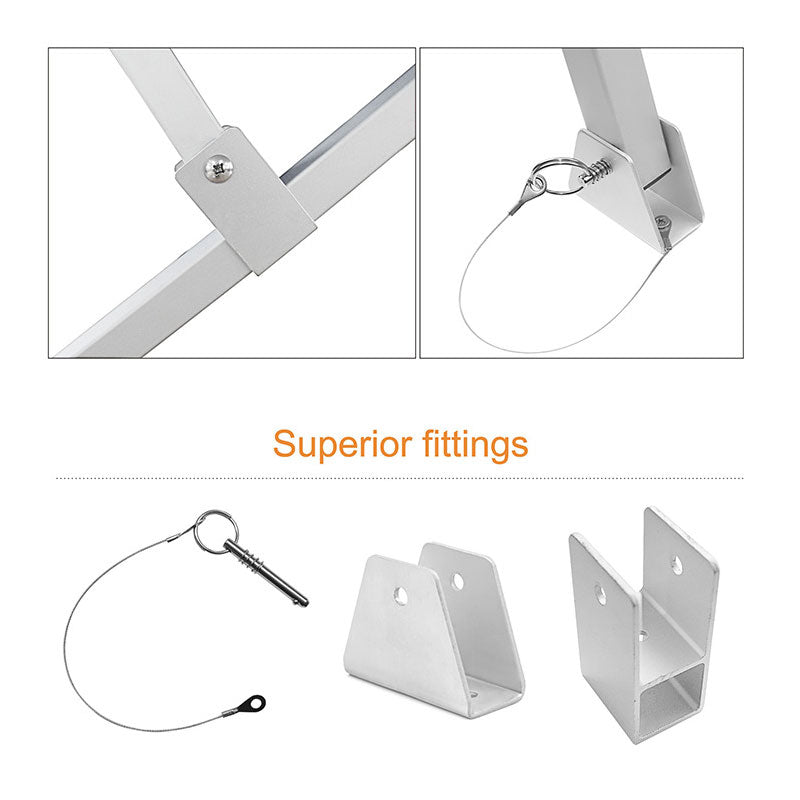 Aluminum Square Tube Yacht Awning, Boat Awning Yacht Cover Sun And Rain Fishing Boat