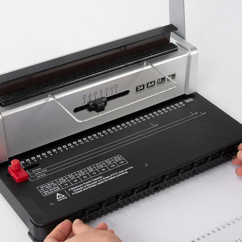 34-Hole Binding Machine, Contract And Tender Document Punching And Ring Pressing Machine