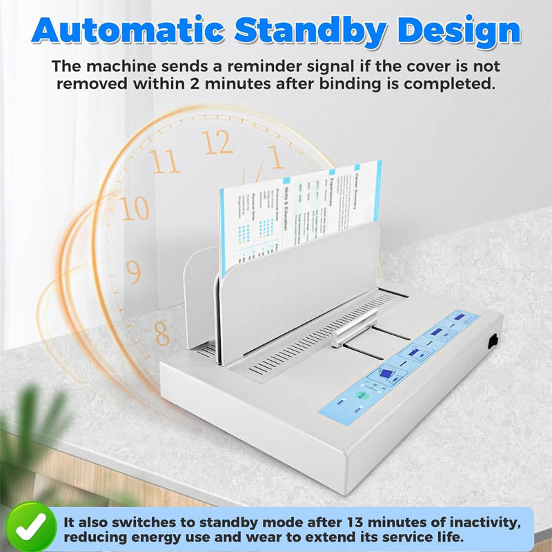 Binding Machine 400 Sheets Capacity Book Binding Material A3 A4 A5 Document with 10 Letter Size Envelopes