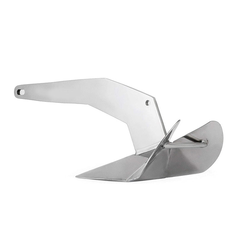 316 Stainless Steel Triangular Anchor, Yacht Anchor Mirror Polished Large Grip Steel Plate Anchor