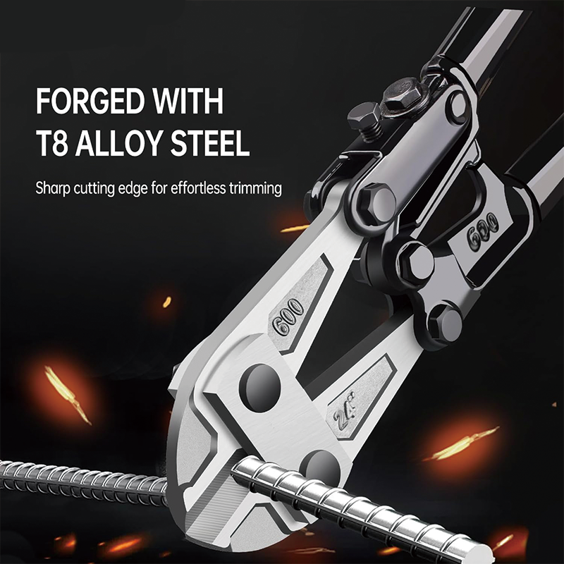 24 Inch Bolt Cutter, T8 Steel Blade Wire Cutters, for Chain/Metal/Screw/Rivet/Medium Padlock/Fence