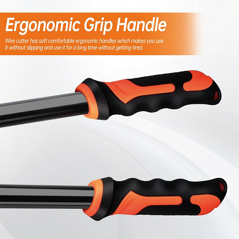 24 Inch Bolt Cutter, T8 Steel Blade Wire Cutters, for Chain/Metal/Screw/Rivet/Medium Padlock/Fence