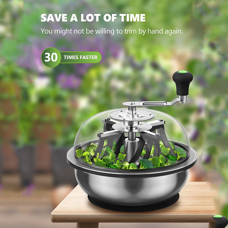 Bowl Leaf Trimmer,13 Inch Bud and Leaf Bowl Trimmer, 13 Inch Trimming Bowl with Clear Viewing Cover and Sharp Stainless Steel Blade for Twisting Buds, Flowers, Leaves, Hydroponic Plants