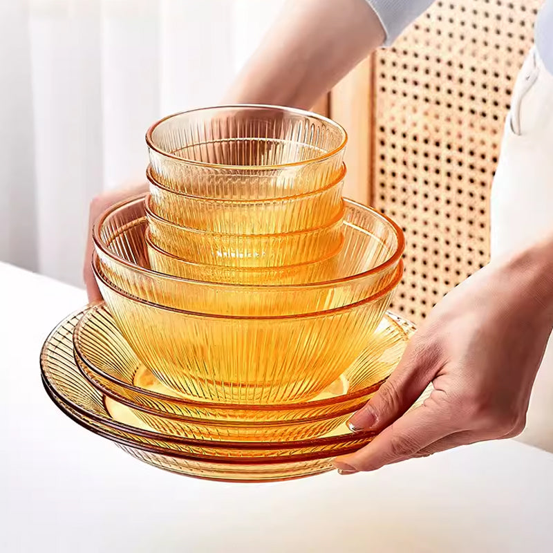 Tableware Set, Rice Bowl, Good-Looking Microwave Special Eating Bowl, High Temperature Resistant Salad Bowl For Home Use