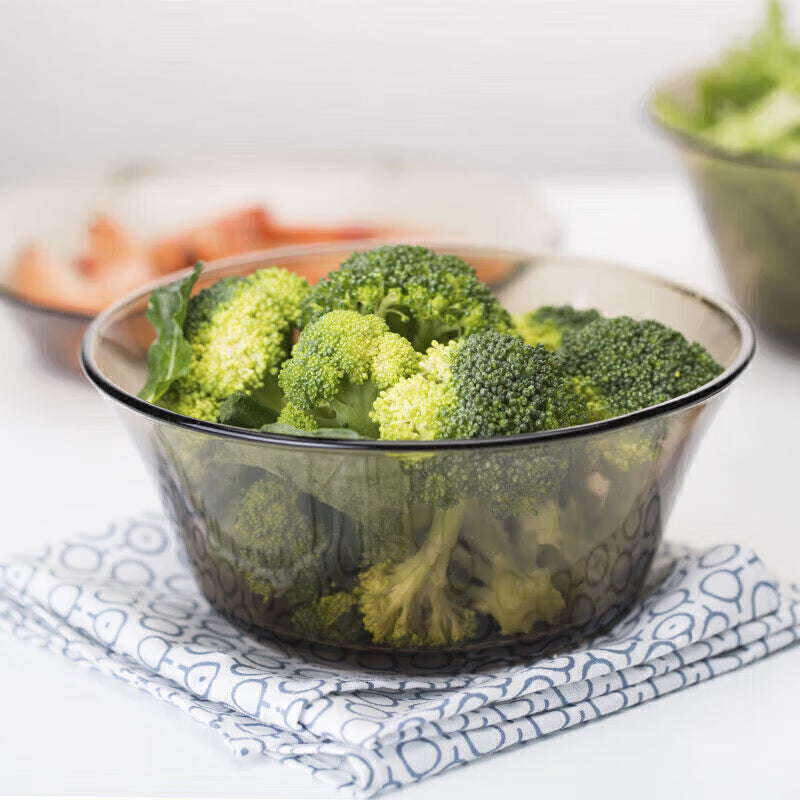 Glass Salad Bowl, Brown Instant Noodle Bowl, Rice Bowl, Two Baby Food Supplement Bowls